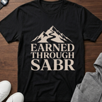 Earned Through Sabr Mountain Tee