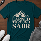 Earned Through Sabr Mountain Tee