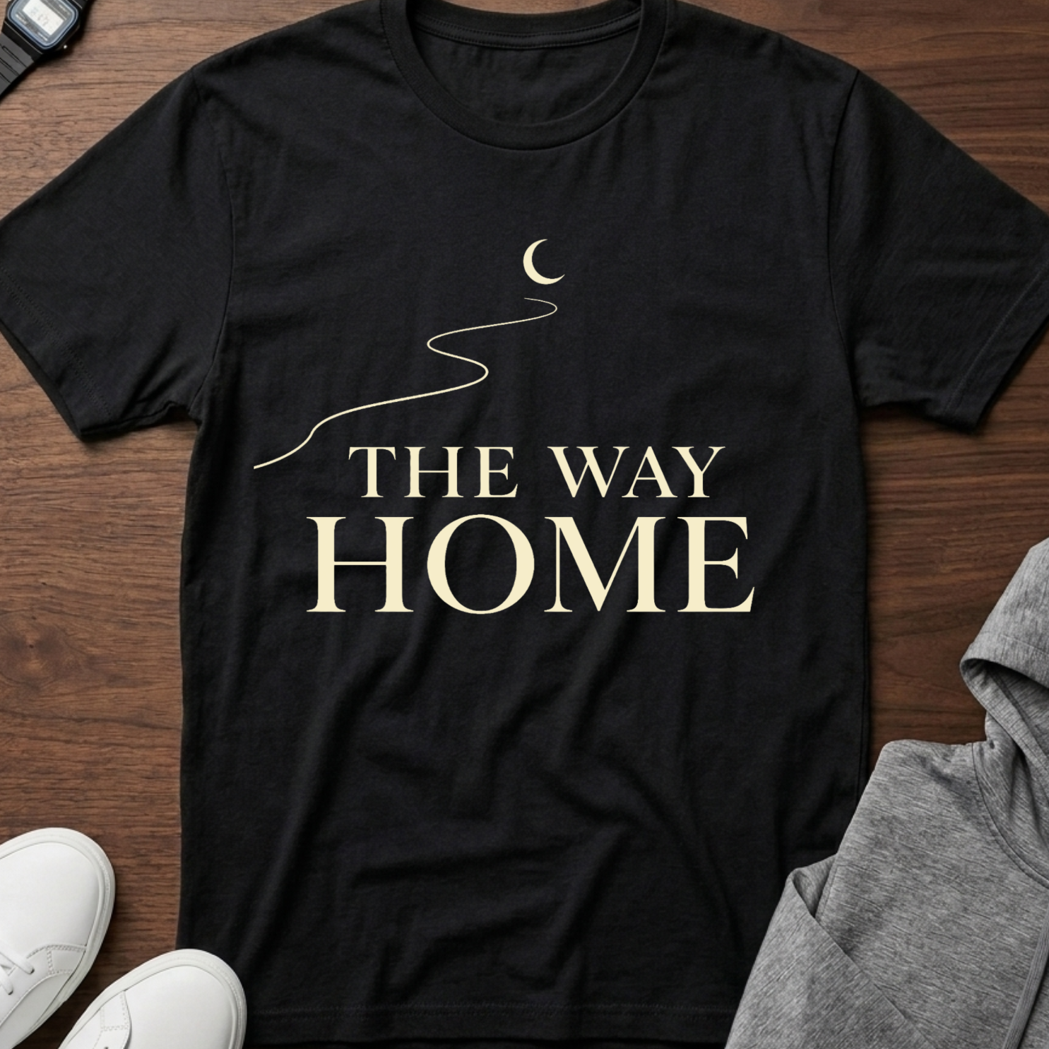 The Way Home T-Shirt — Crescent Moon Road Graphic Tee
