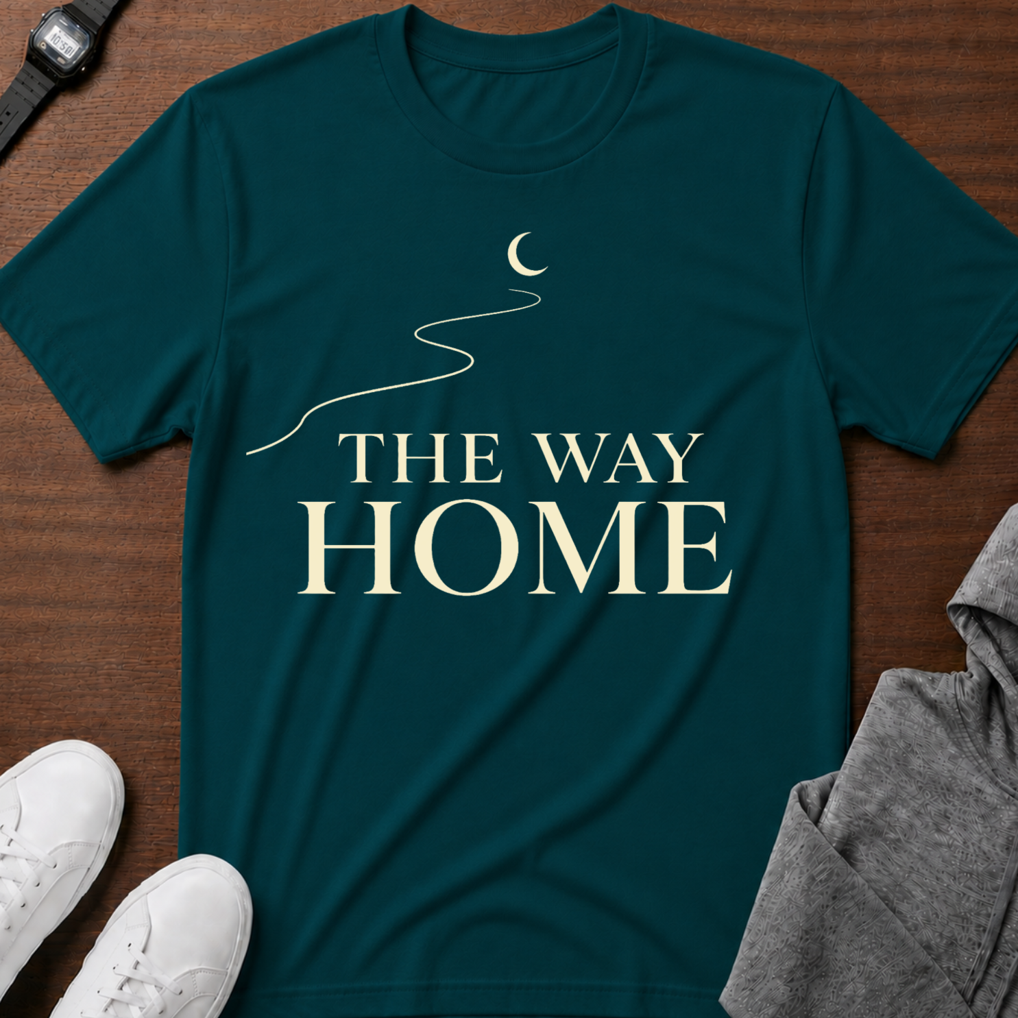 The Way Home T-Shirt — Crescent Moon Road Graphic Tee
