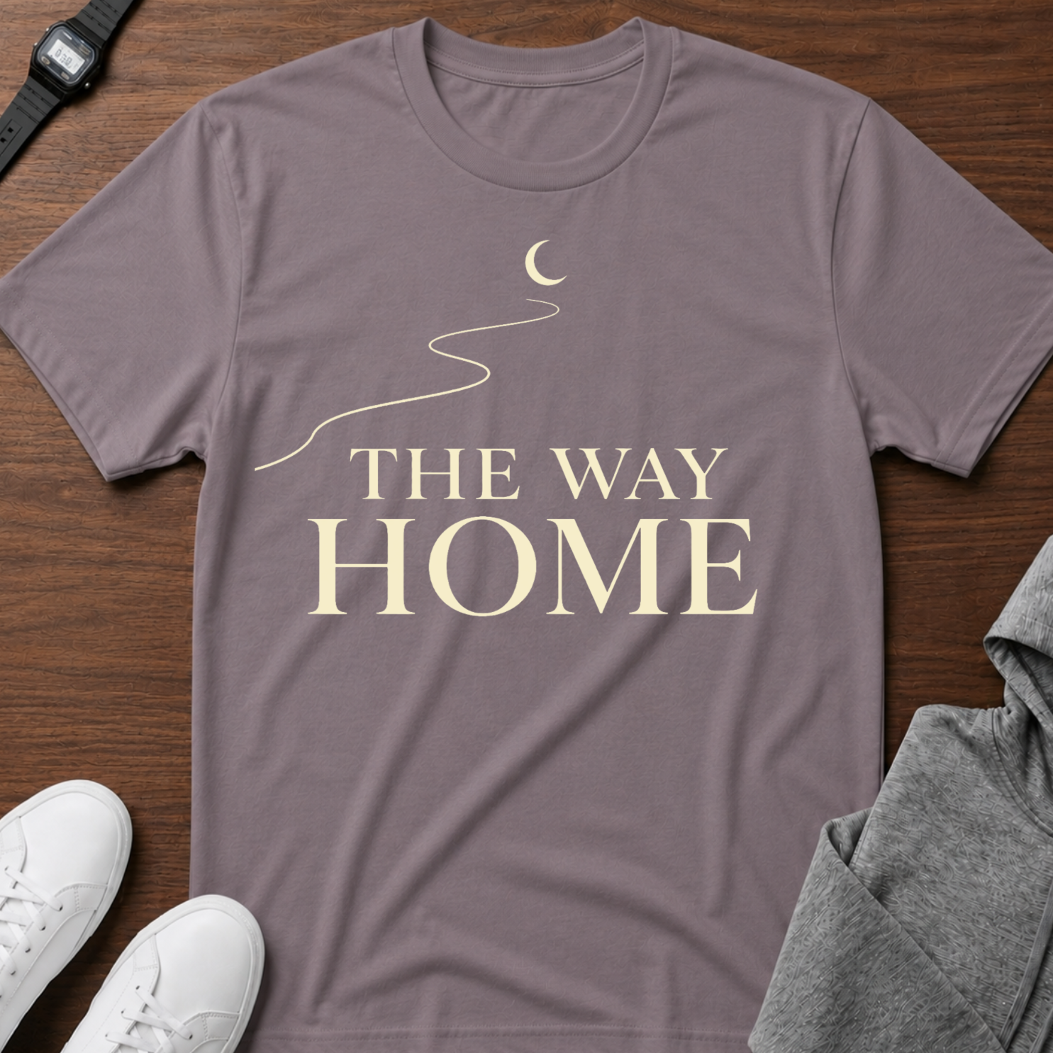 The Way Home T-Shirt — Crescent Moon Road Graphic Tee