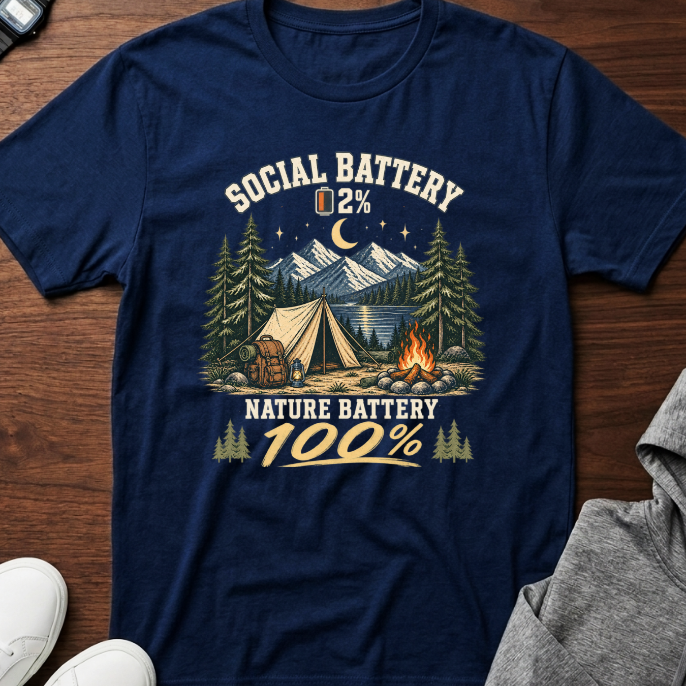 Nature Battery 100% T-shirt
