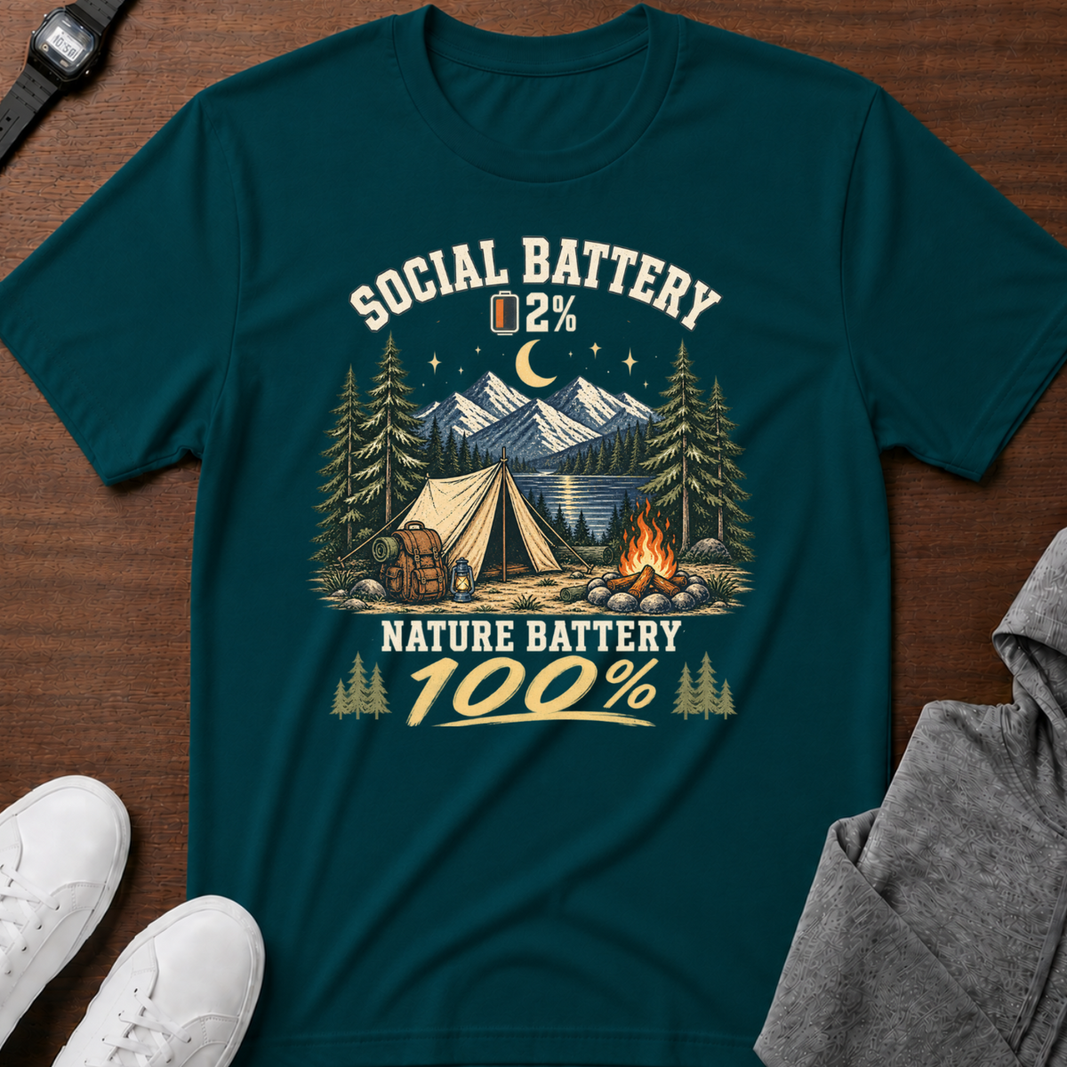Nature Battery 100% T-shirt