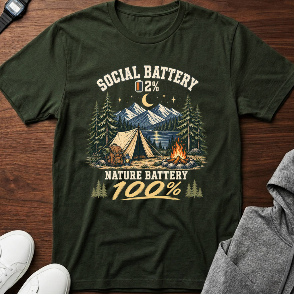 Nature Battery 100% T-shirt