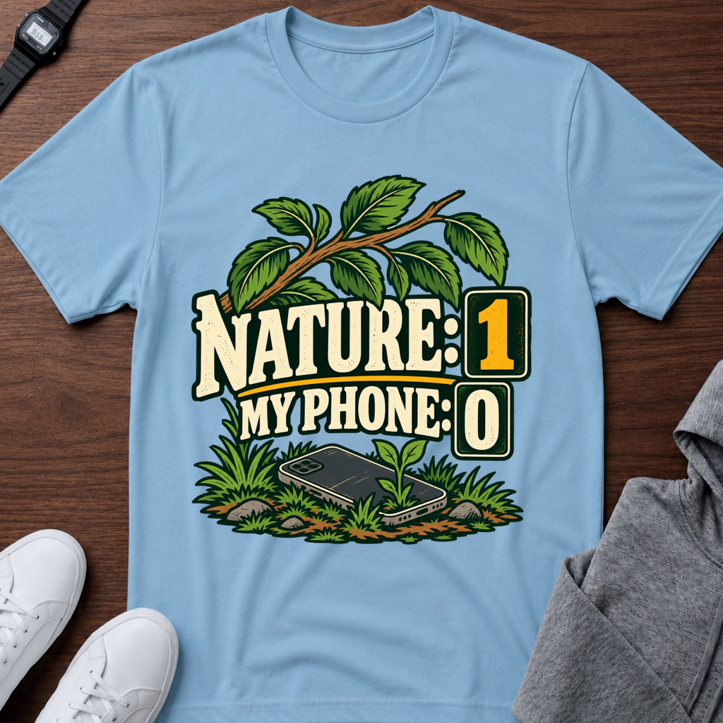 Nature 1 My Phone 0 T‑Shirt