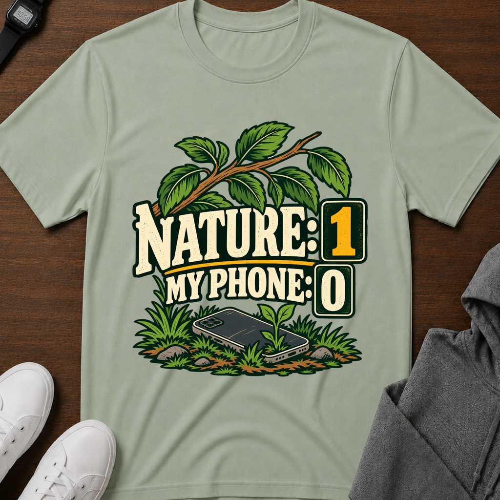 Nature 1 My Phone 0 T‑Shirt