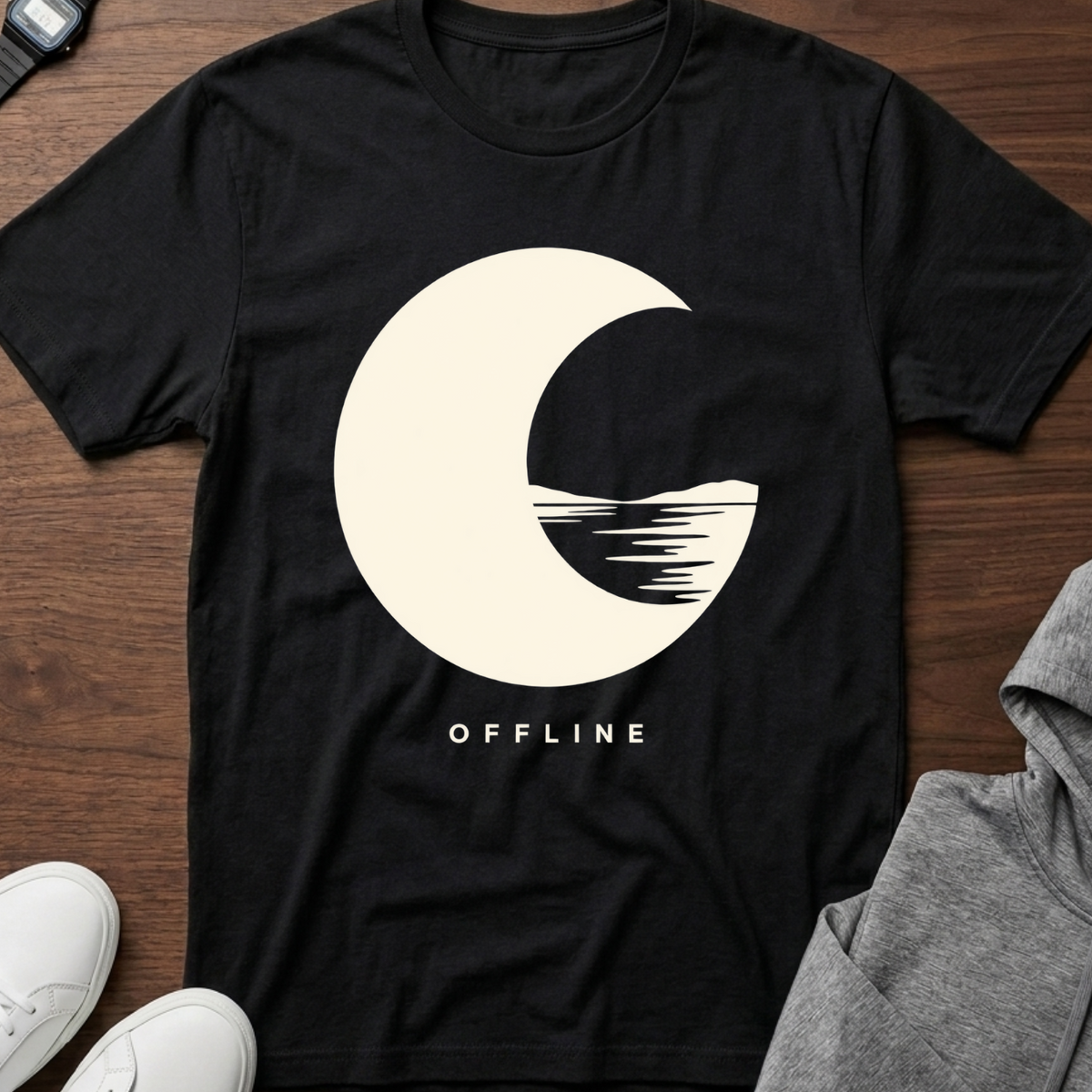 Offline Moon T‑Shirt