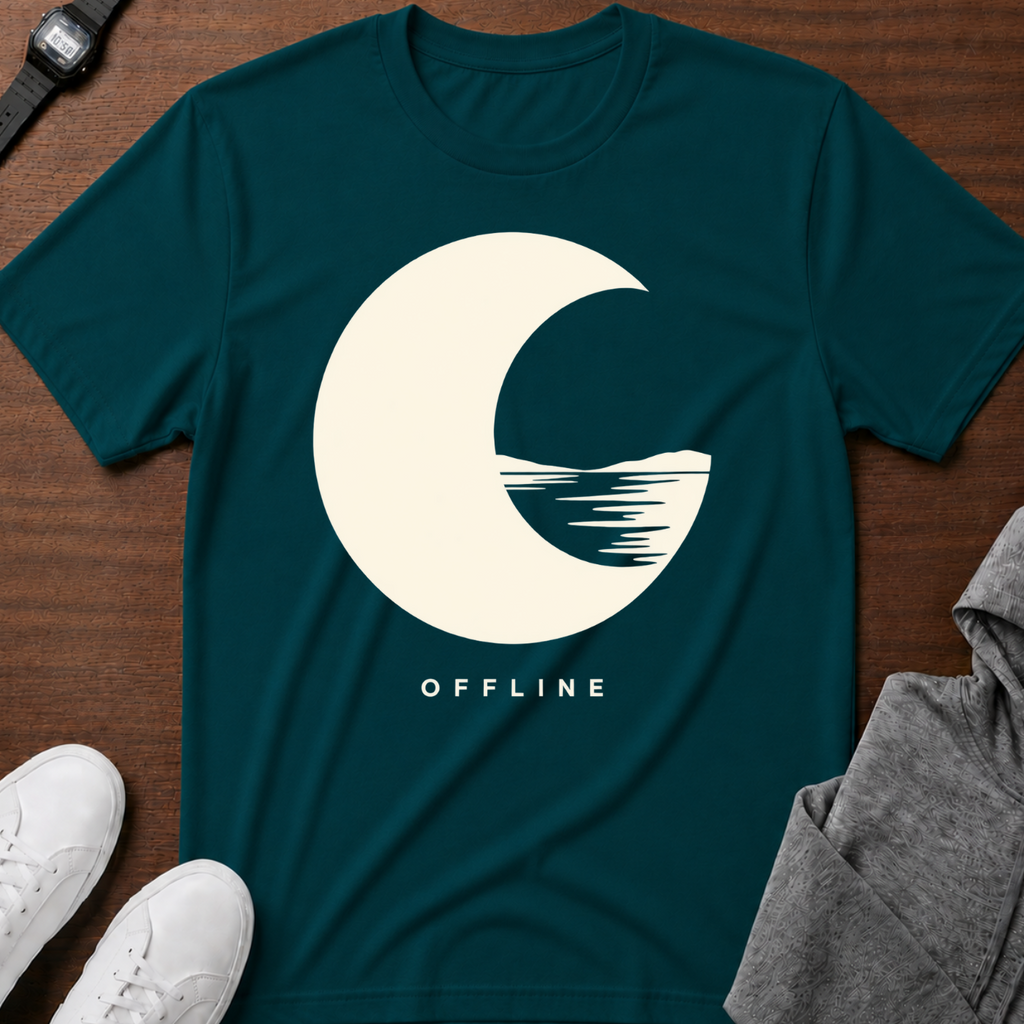 Offline Moon T‑Shirt