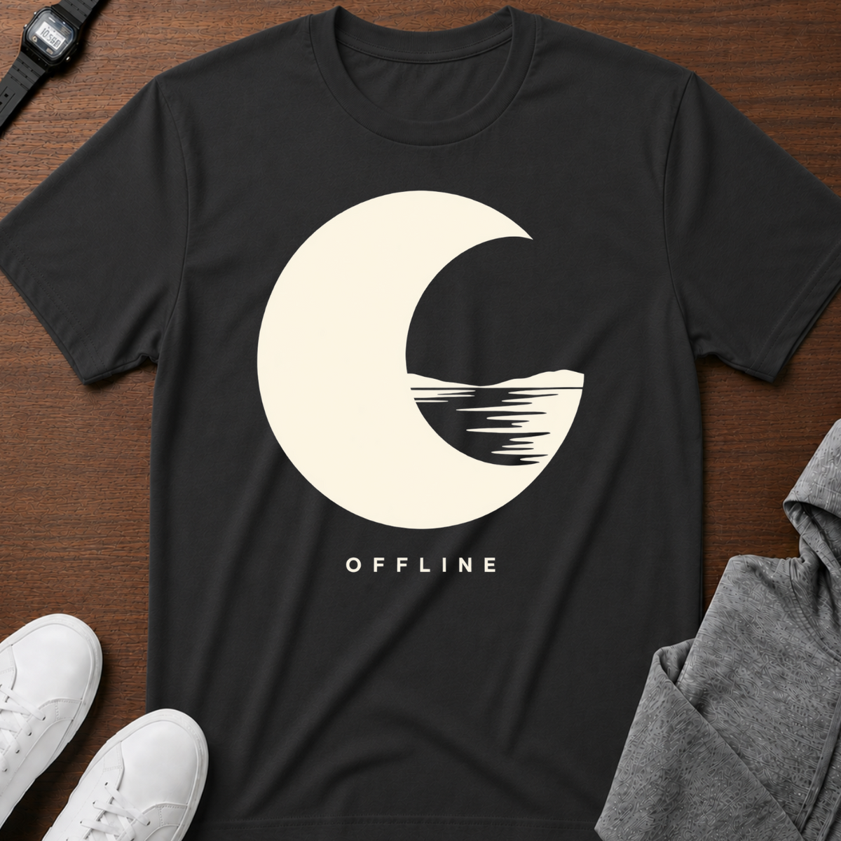 Offline Moon T‑Shirt