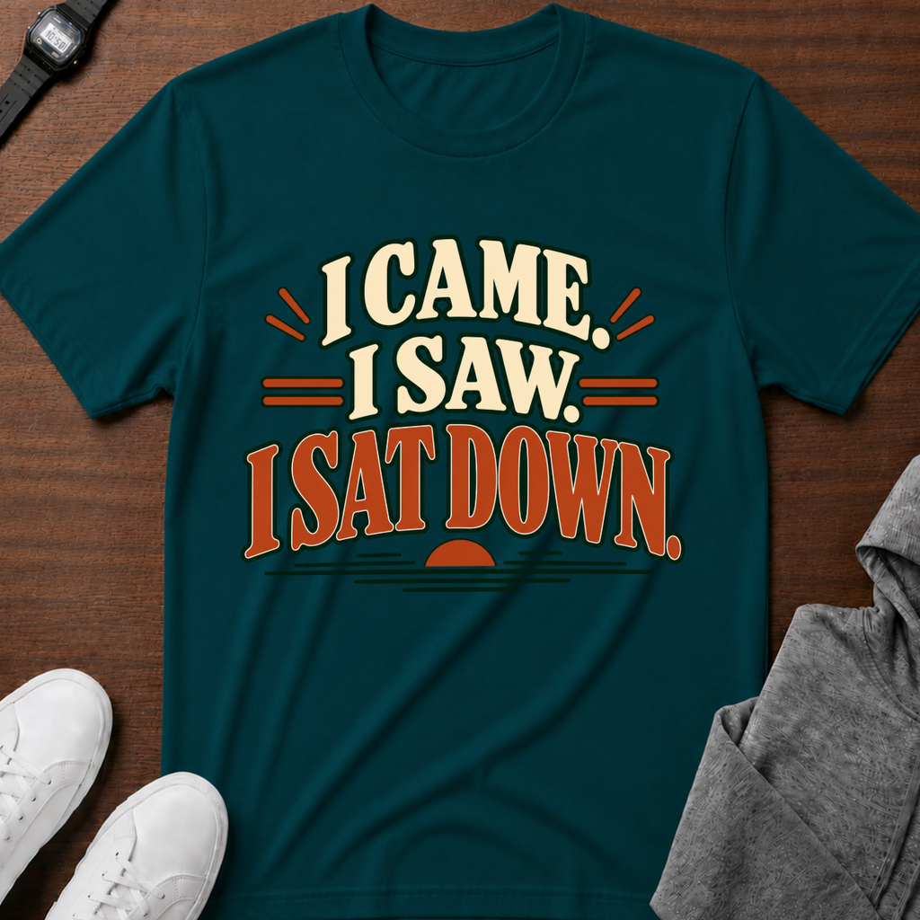 I Came I Saw I Sat Down T-Shirt