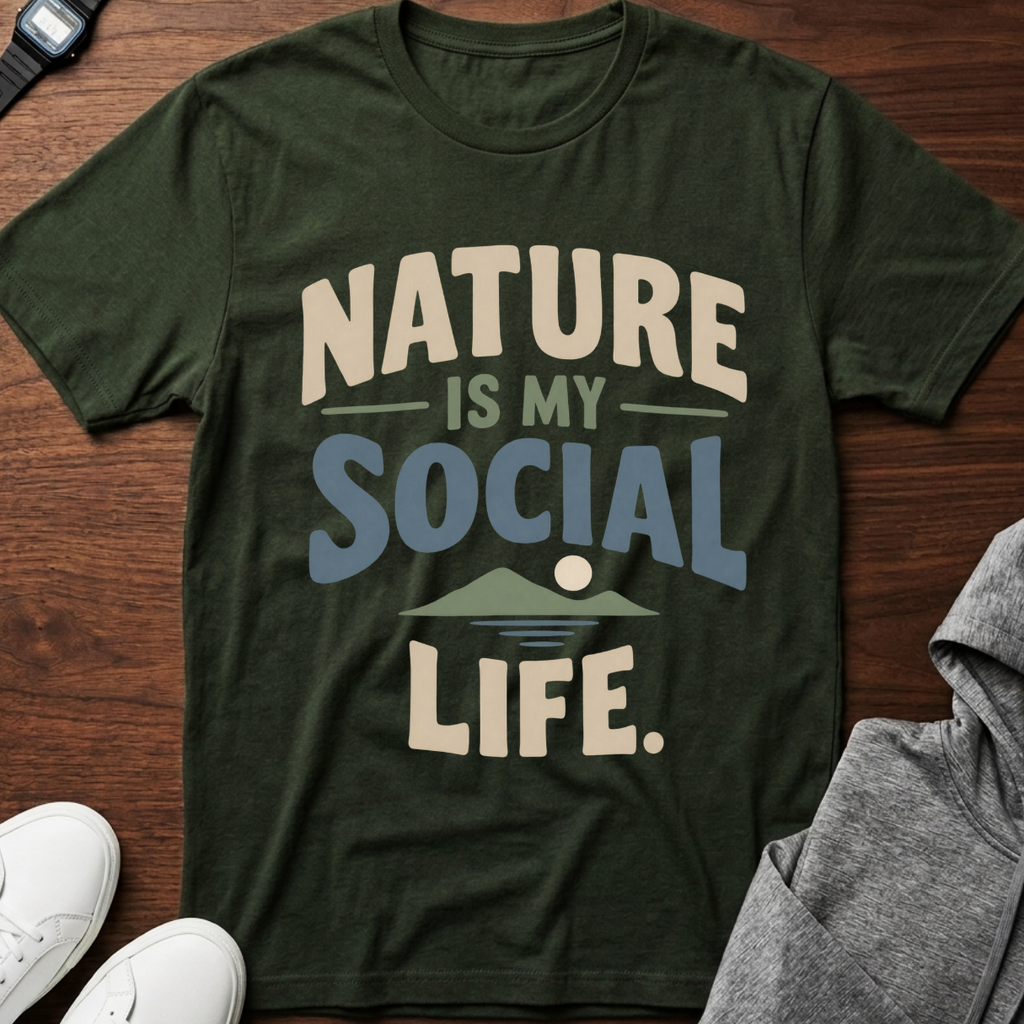 Nature Is My Social Life T-Shirt