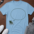 Camping Chair Speech Bubble T‑Shirt