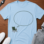 Camping Chair Speech Bubble T‑Shirt