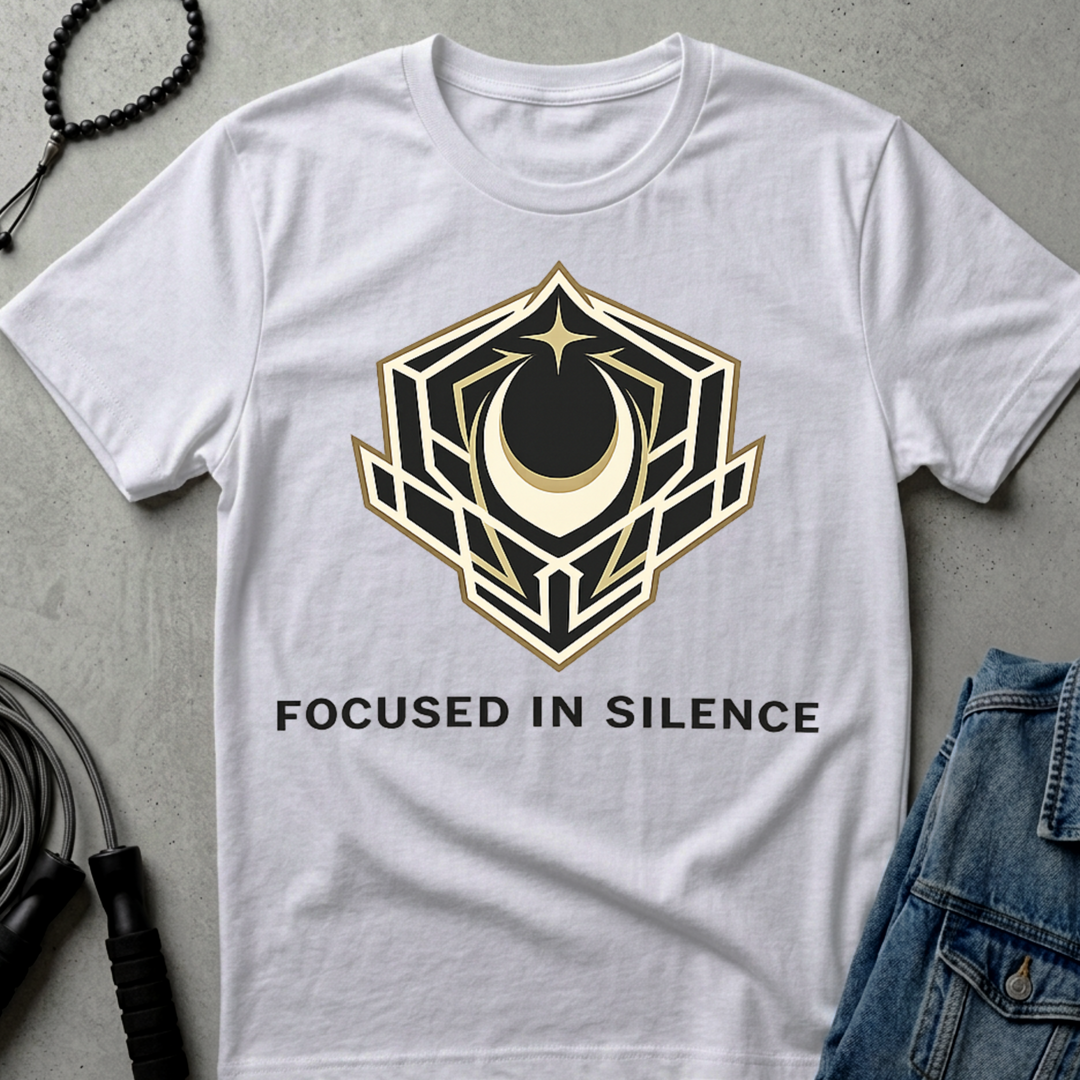 focused in silence