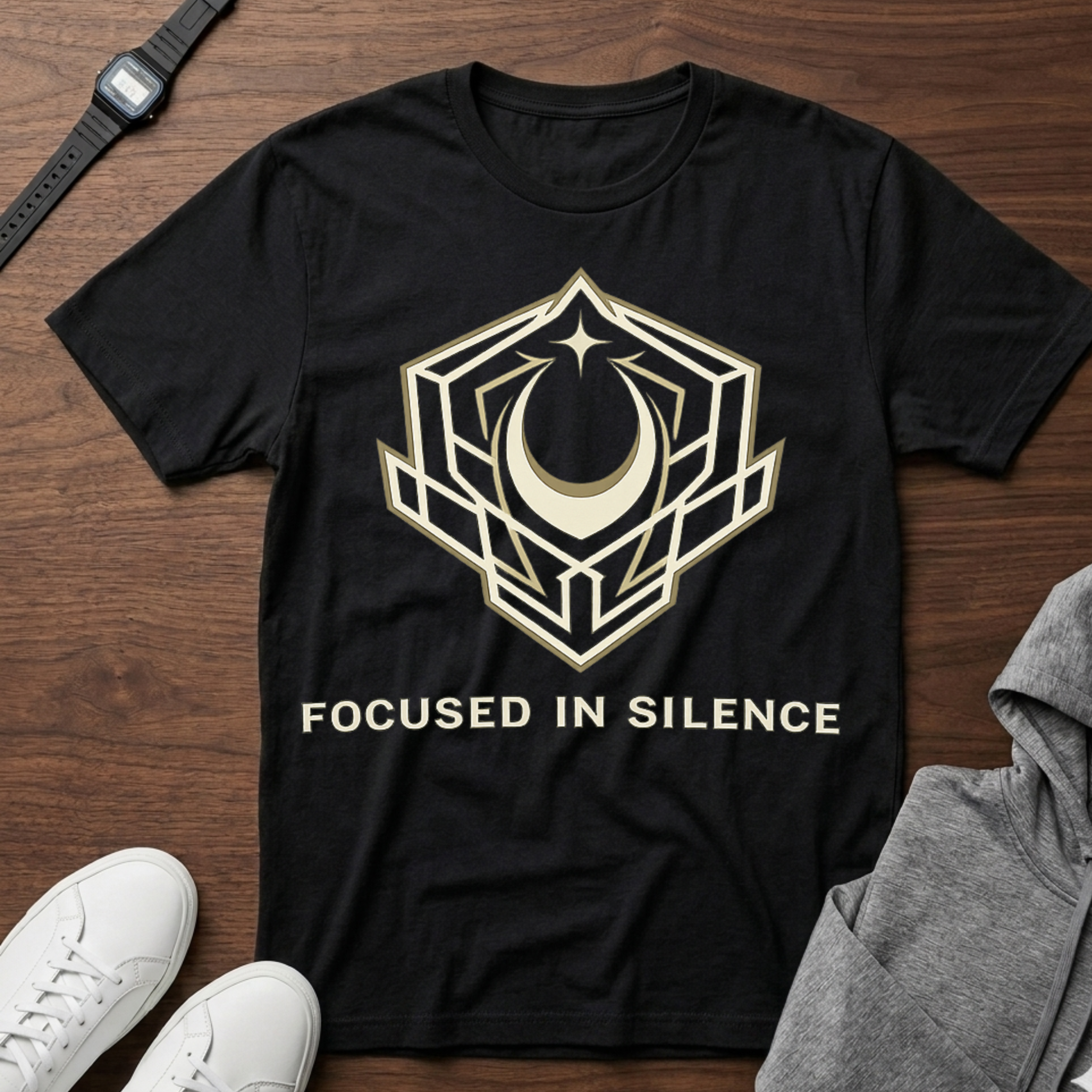 focused in silence