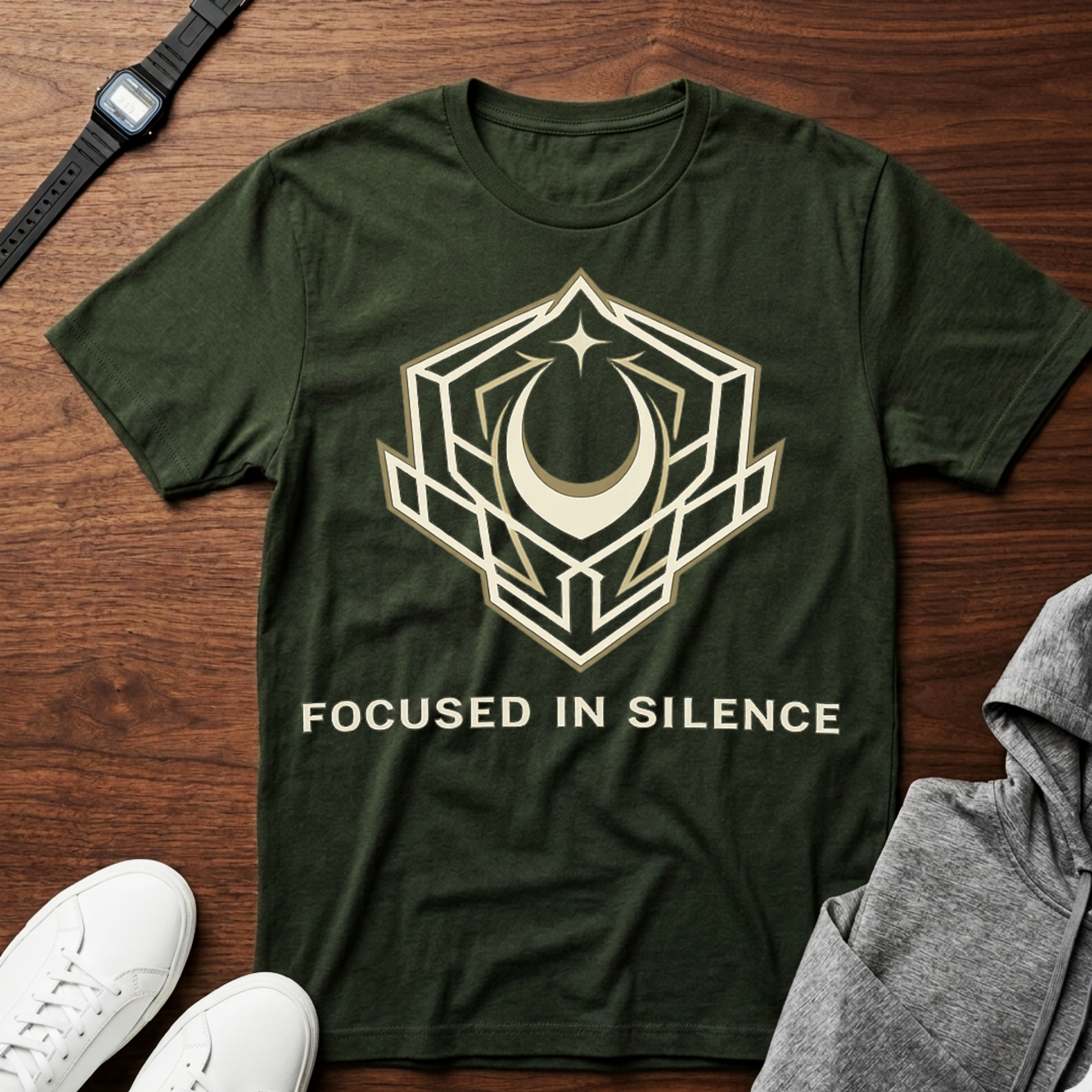 focused in silence