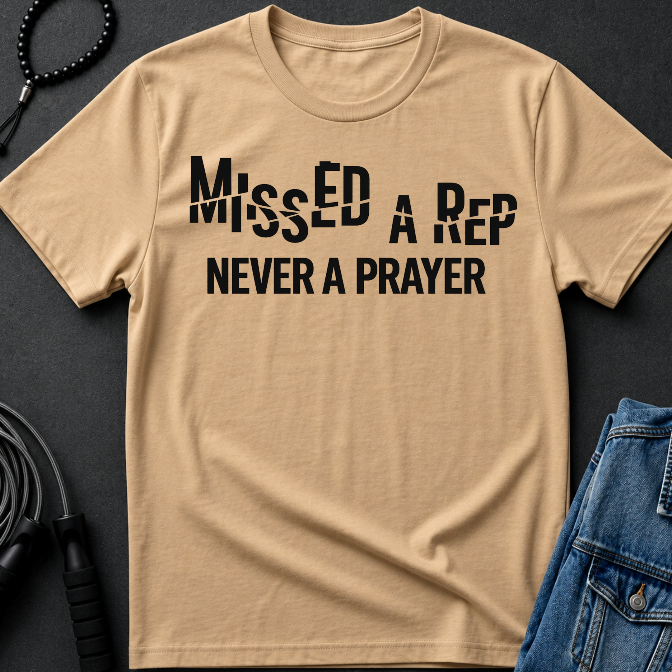 Missed a Rep Never a Prayer Tee